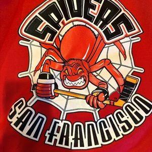 San Francisco Spiders Used Practice Jersey size 58 CCM IHL NHL Hockey